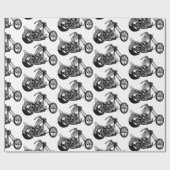 Whitepaper zum Thema "Schwarze und weiße Krafträde Geschenkpapier (Flach)