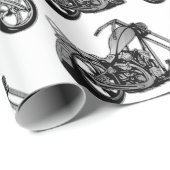 Whitepaper zum Thema "Schwarze und weiße Krafträde Geschenkpapier (Rolleneckpunkt)