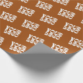 Whitepaper zum Thema Terracotta Corporate Business Geschenkpapier (Ecke)