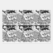 Whitepaper zum Umblättern von Weihnachtsblättern Geschenkpapier Set (Vorderseite)