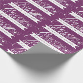 Whitepaper zum Umfassen von lila Weltfrieden Geschenkpapier (Ecke)