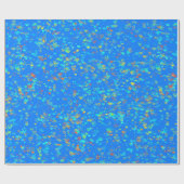 Whitepaper zum Umpacken von Blauen Herzen Geschenkpapier (Flach)