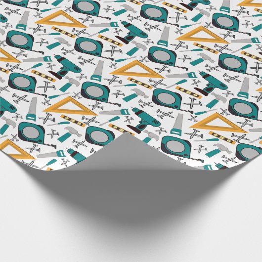 Whitepaper zum Umpacken von Blue Tools Geschenkpapier (Ecke)