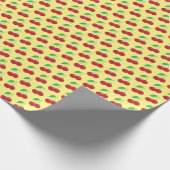 Whitepaper zum Umpacken von gelben Kirschen Geschenkpapier (Ecke)