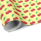 Whitepaper zum Umpacken von gelben Kirschen Geschenkpapier (Rolleneckpunkt)