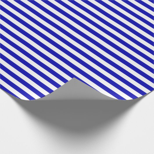 Whitepaper zum Umpacken von mittlerem Royal Blau u Geschenkpapier (Ecke)