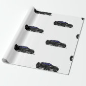 Whitepaper zum Umpacken von Schwarzen C7-Korvetten Geschenkpapier (Ungerollt)