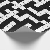 Whitepaper zum Umpacken von schwarzen und weißen K Geschenkpapier (Ecke)