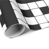 Whitepaper zum Umpacken von schwarzen und weißen K Geschenkpapier (Rolleneckpunkt)