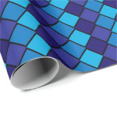 Whitepaper zum Umpackpapier für blaue Diamanten-Ka Geschenkpapier (Rolleneckpunkt)