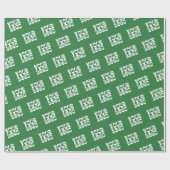 Whitepaper zum Umschlag von dunklen grünen Unterne Geschenkpapier (Flach)