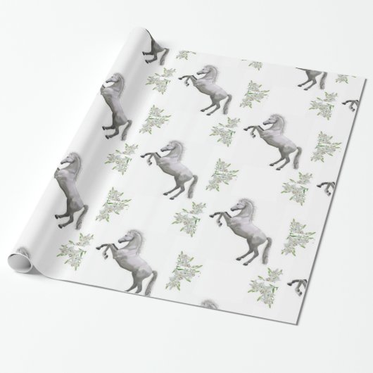 Whitepaper zum Umschlag von Pferden Geschenkpapier (Ungerollt)