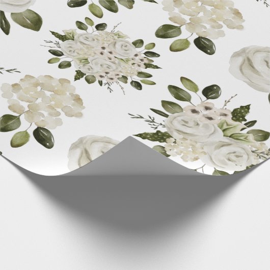 Whitepaper zum Umschlag von Rosen Geschenkpapier (Ecke)