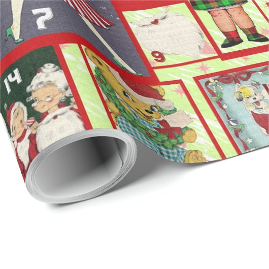 Whitepaper zum Vintagen Adventkalender Geschenkpapier (Rolleneckpunkt)