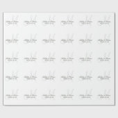 Whitepaper zum Wrapping von Hochzeitsstiefeln Geschenkpapier (Flach)