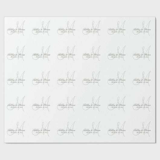 Whitepaper zum Wrapping von Hochzeitsstiefeln Geschenkpapier (Flach)