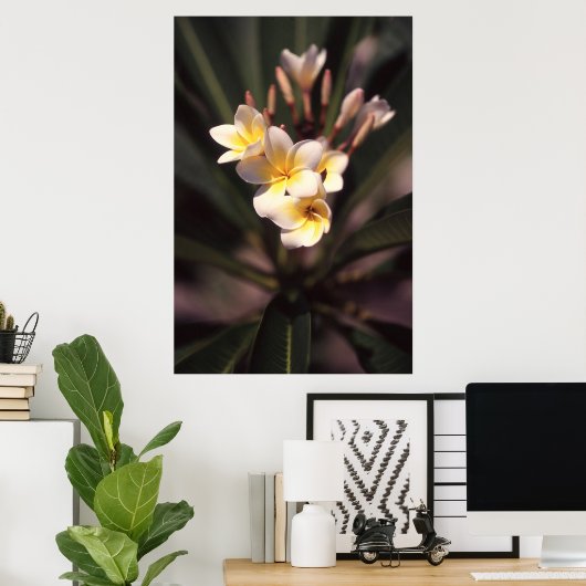 Whitepaper zur Blume (Matte) Poster (Heimbüro)