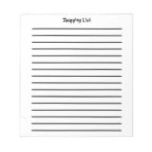 Whitepaper zur Einkaufsliste Notizblock (Vorderseite)
