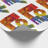 Whitepaper zur Liebe von Blumenblättern Geschenkpapier (Ecke)