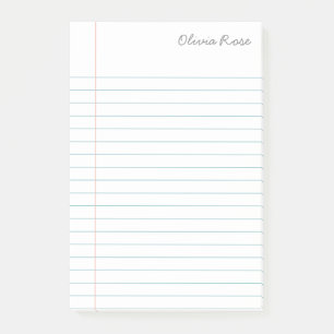 Whitepaper zur personalisierten Linse-Schule Post-it Klebezettel