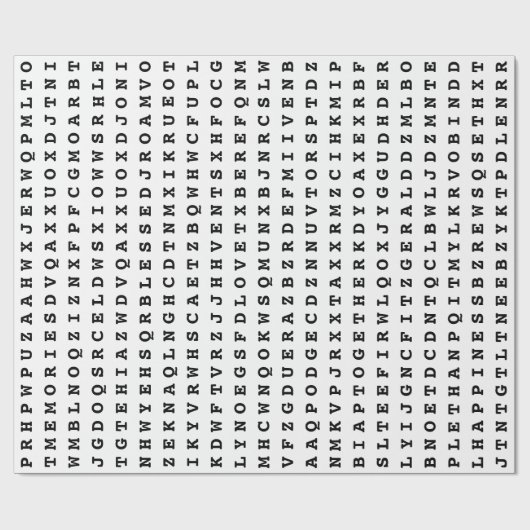 Whitepaper zur Word-Suche nach benutzerdefinierten Geschenkpapier (Flach)