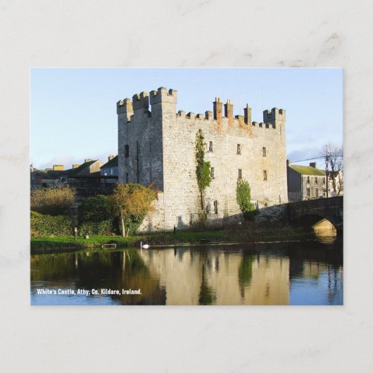 White's Castle Athy, Grafschaft Kildare Irland Pos Postkarte (Vorderseite)