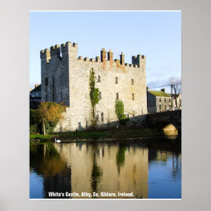 White's Castle, Athy, Landkreis Kildare, Irland Poster