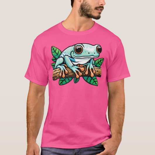 Whites Tree Frog Lover Australian Green Tree Frog T-Shirt (Vorderseite)