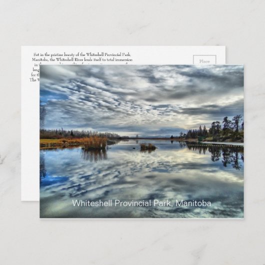 Whiteshell Herbst-Reflexions-Postkarte Postkarte (Vorne/Hinten)