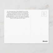 Whiteshell Herbst-Reflexions-Postkarte Postkarte (Rückseite)