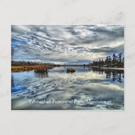 Whiteshell Herbst-Reflexions-Postkarte Postkarte
