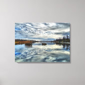 Whiteshell Herbstreflektion Stretch Canvas Print Leinwanddruck (Vorderseite)