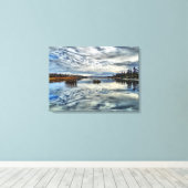 Whiteshell Herbstreflektion Stretch Canvas Print Leinwanddruck (Insitu (Holzboden))