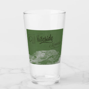 Whiteside Mountain Letterpress Style Pint Glas
