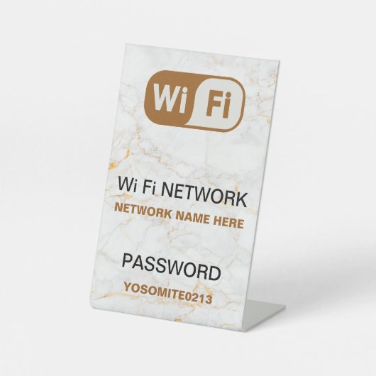 Whitestone für Minimalistisches benutzerdefinierte Sockelschild (Vorderseite)