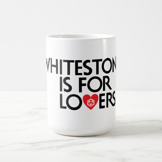 Whitestone ist für Liebende Kaffeetasse (Mittel)