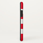 Whitestrip-veränderbarer roter Hintergrund Case-Mate iPhone Hülle (Hinten/Rechts)