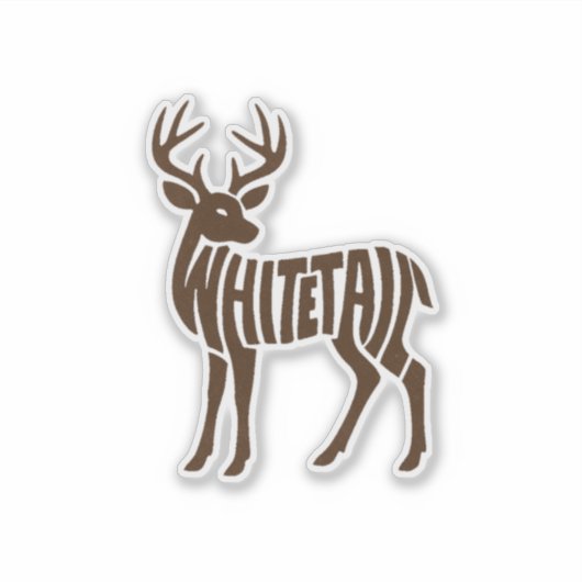 WHITETAIL-Aufkleber Aufkleber (Vorderseite)