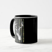 Whitetail Buck Deer Hunting USA Tarnung Tasse (Vorderseite Links)