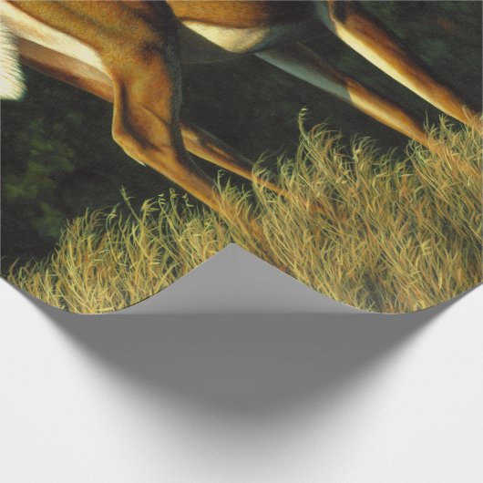 Whitetail Buck Deer im Herbst Geschenkpapier (Ecke)