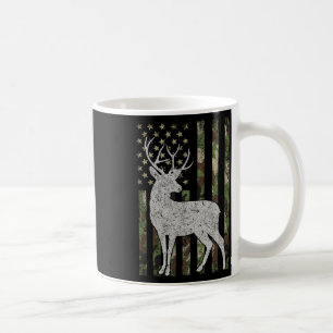 Whitetail Buck Deer Jagd Camouflage USA Flag 4t Kaffeetasse