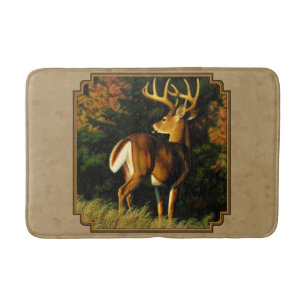 Whitetail Buck Deer Jagdtan Badematte