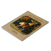 Whitetail Buck Deer Jagdtan Notizblock (Linke Seite)