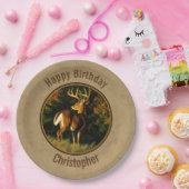 Whitetail Buck Deer Jagdtan Pappteller (Party)