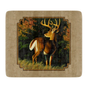 Whitetail Buck Deer Jagdtan Schneidebrett