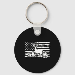 Whitetail Buck Deer Junting Shirt American Vintag Schlüsselanhänger