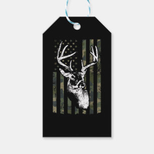 Whitetail Buck Deer Junting USA Camouflage America Geschenkanhänger