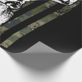 Whitetail Buck Deer Junting USA Camouflage America Geschenkpapier (Ecke)