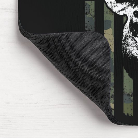 Whitetail Buck Deer Junting USA Camouflage America Mousepad (Ecke)