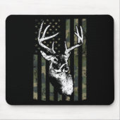 Whitetail Buck Deer Junting USA Camouflage America Mousepad (Vorne)